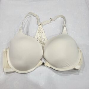 Dobreva Size 38DD Racerback Cream Bra Lace Detail